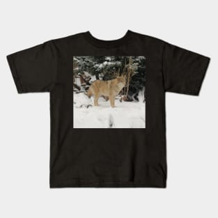 Snow Wolf Kids T-Shirt